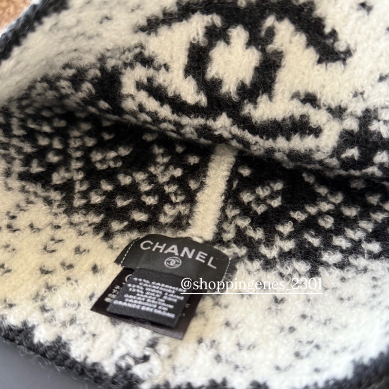 香奈兒 Chanel 全新品 25N 滑雪季 毛帽 薄款-7