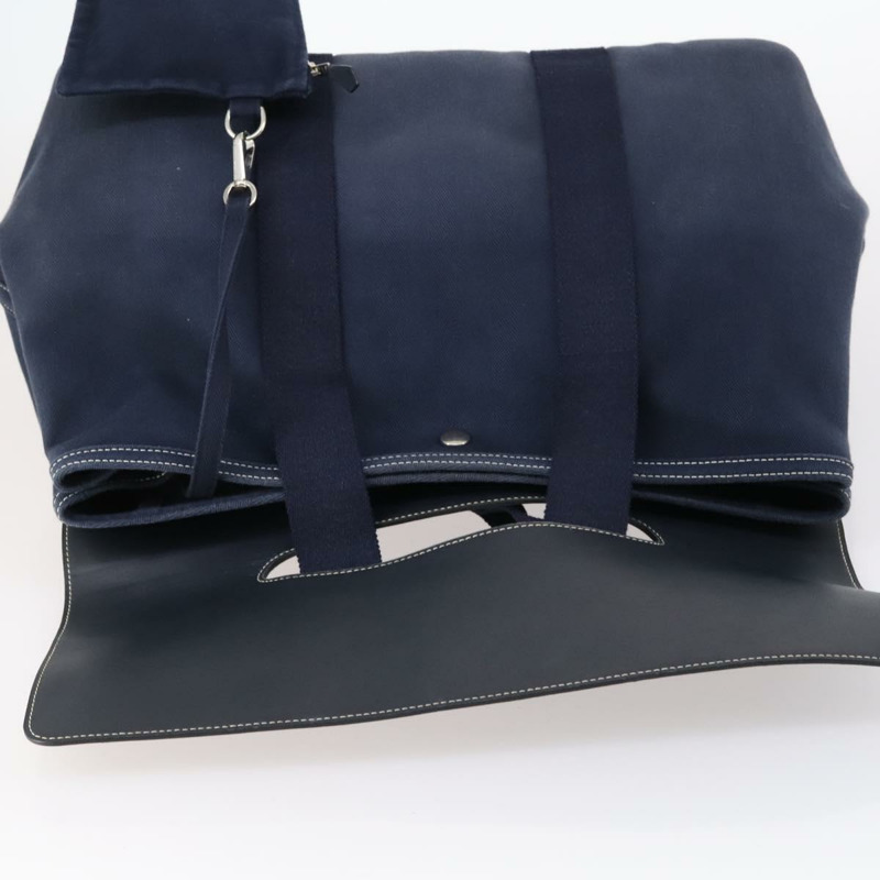【日本直送】愛馬仕 Valparaiso MM 手提包 帆布 海軍藍 正品 BA6620-9
