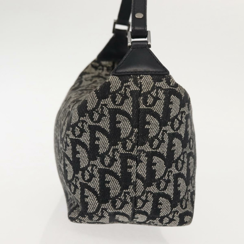 【日本直送】Christian Dior Trotter帆布肩背包 黑色 正品 146645-3