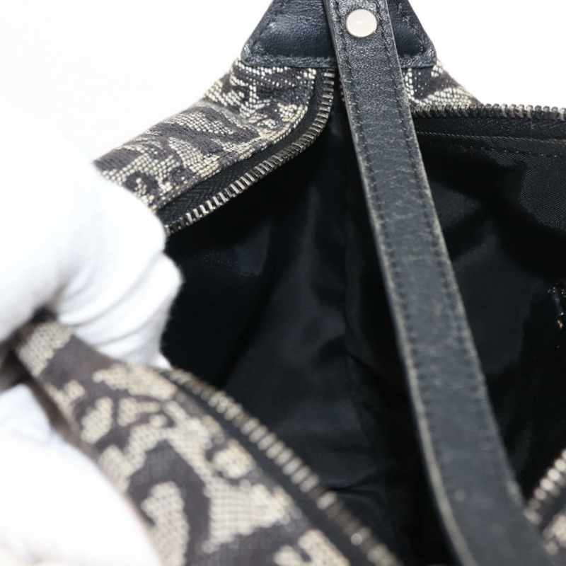 【日本直送】Christian Dior Trotter帆布肩背包 黑色 正品 146645-18