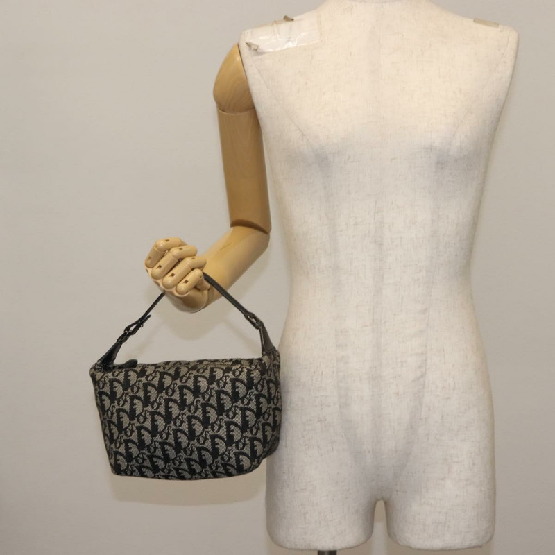 【日本直送】Christian Dior Trotter帆布肩背包 黑色 正品 146645-20