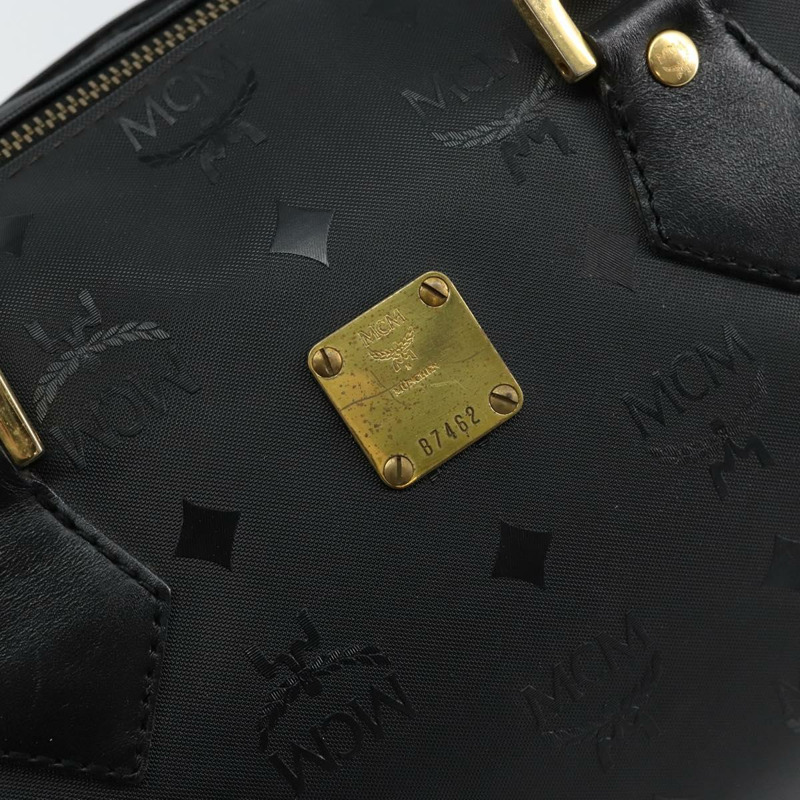 【日本直送】MCM Vicetos Logoogram 手提包 PVC 黑金色 正品 146785-11