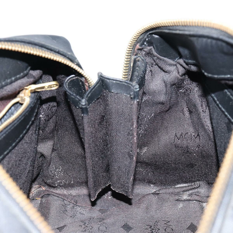 【日本直送】MCM Vicetos Logoogram 手提包 PVC 黑金色 正品 146785-17