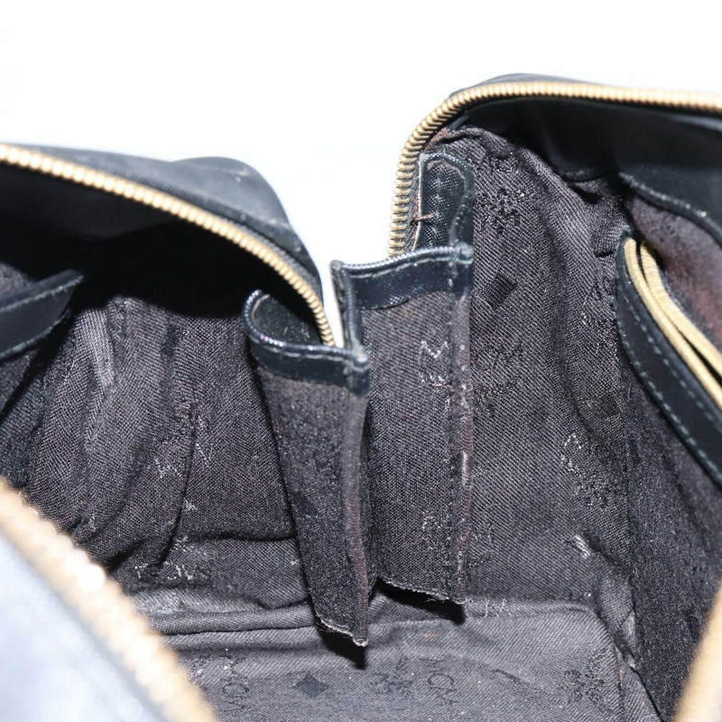 【日本直送】MCM Vicetos Logoogram 手提包 PVC 黑金色 正品 146785-18