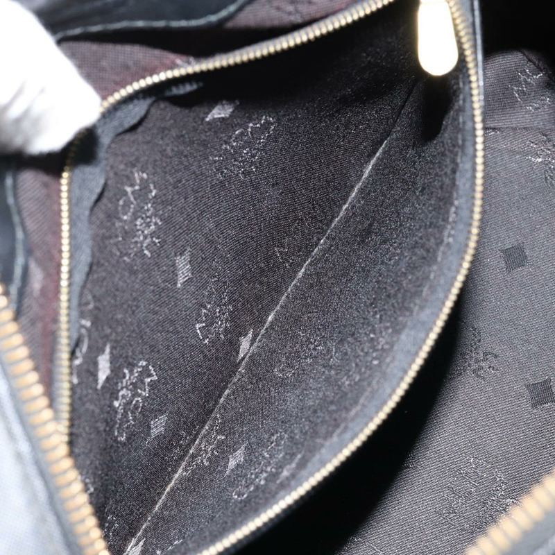 【日本直送】MCM Vicetos Logoogram 手提包 PVC 黑金色 正品 146785-19