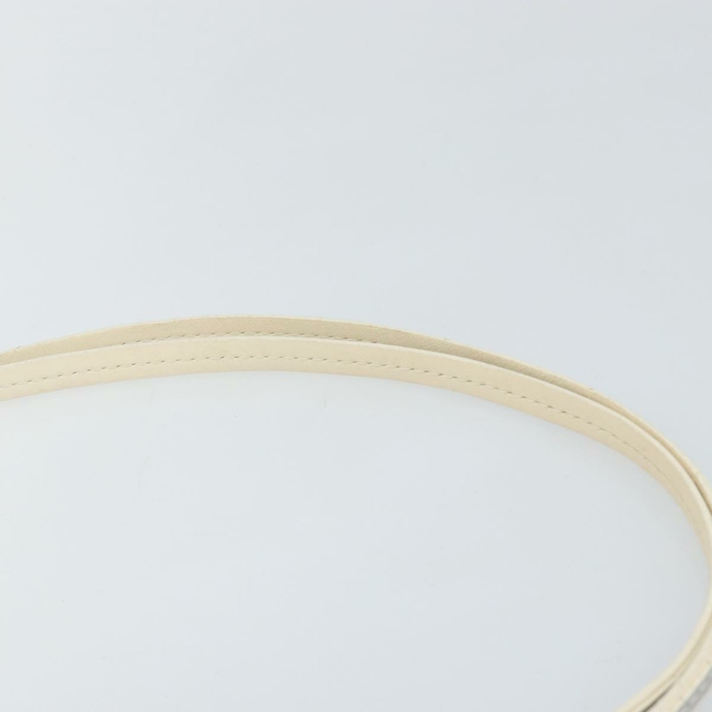 【日本直送】Christian Dior Trotter帆布浪漫單肩包 PVC 白色銀色 正品 147502-7