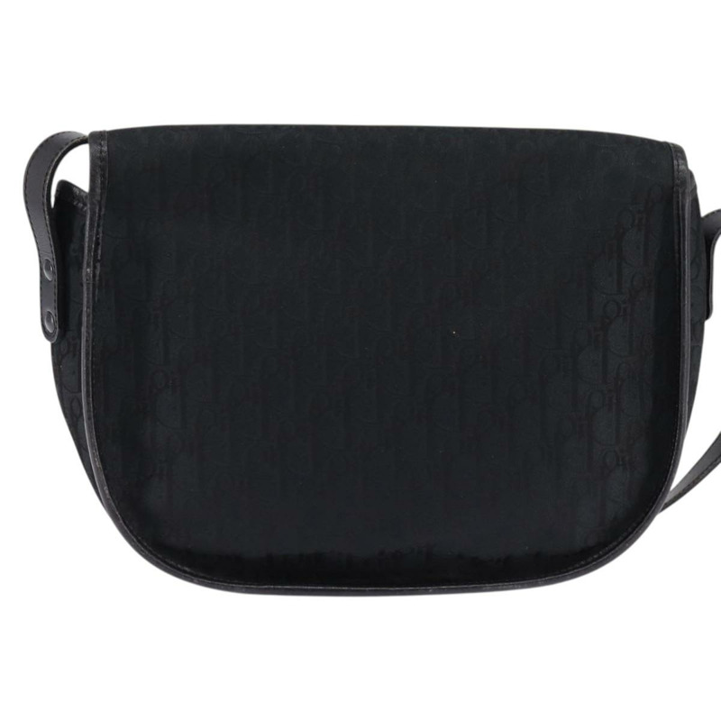 【日本直送】Christian Dior Trotter帆布肩背包 黑色金色 正品 SW1717-1