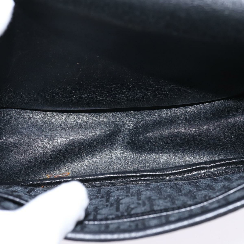 【日本直送】Christian Dior Trotter帆布肩背包 黑色金色 正品 SW1717-11