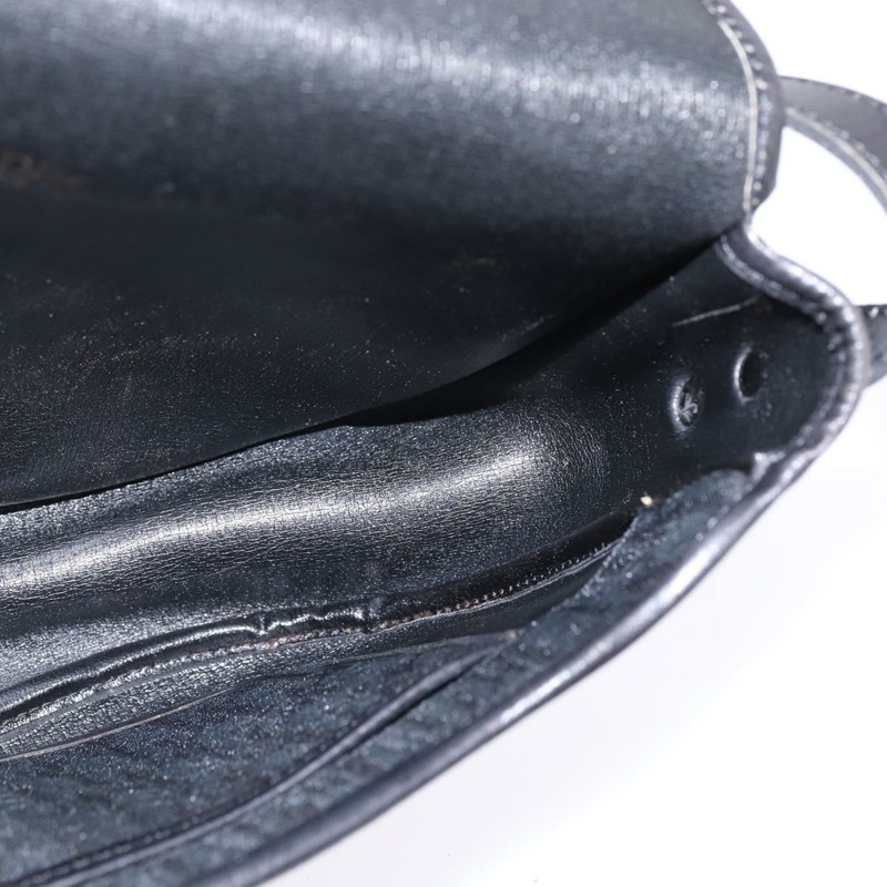 【日本直送】Christian Dior Trotter帆布肩背包 黑色金色 正品 SW1717-17