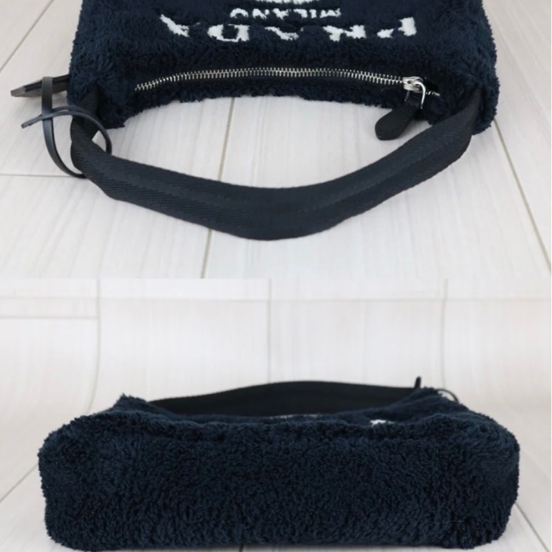 「JL精品代購」9新 Prada 毛絨絨包-4