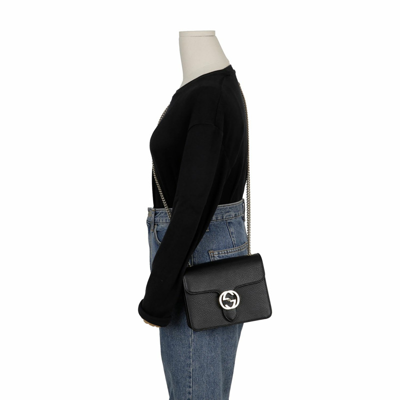 GUCCI 互扣鏈條單肩斜背包 510304-9