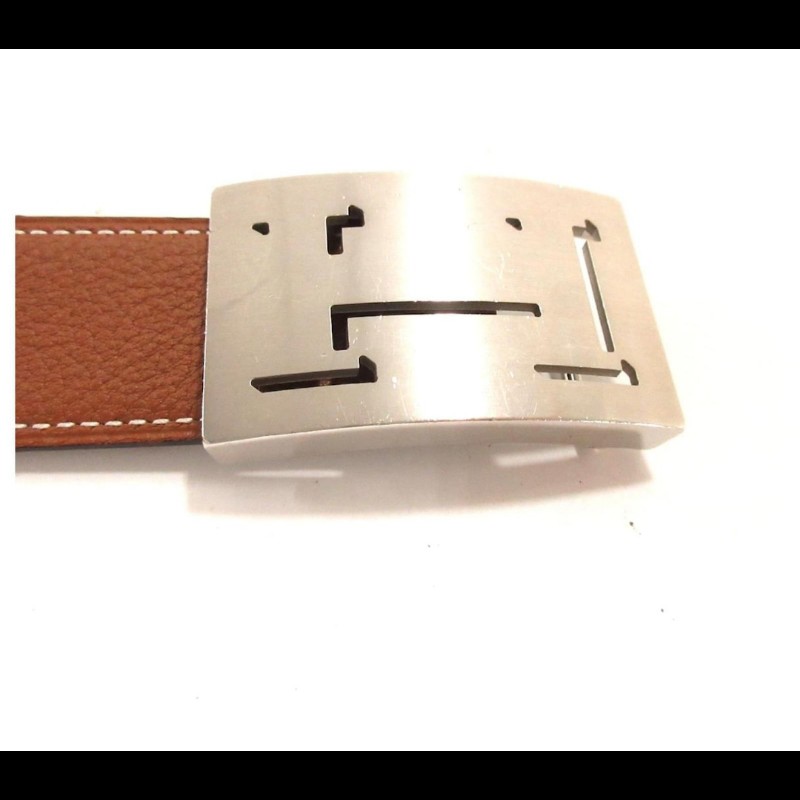 Herme's Lucky Metal H皮帶-6