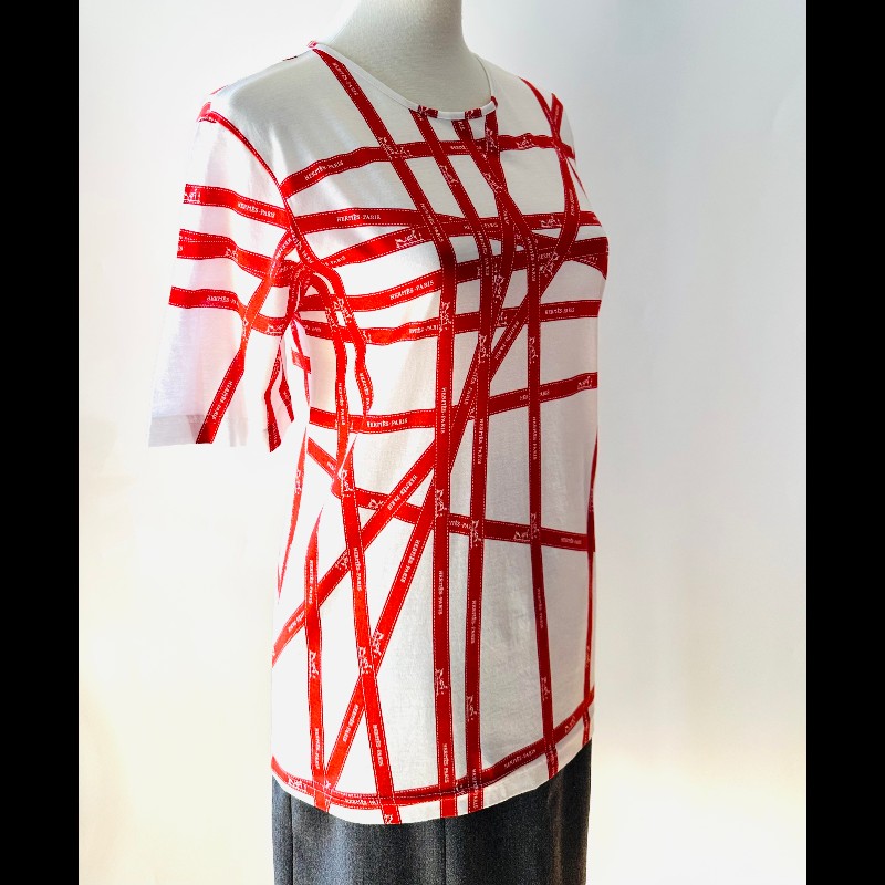 Herme's  緞帶短袖T桖-1