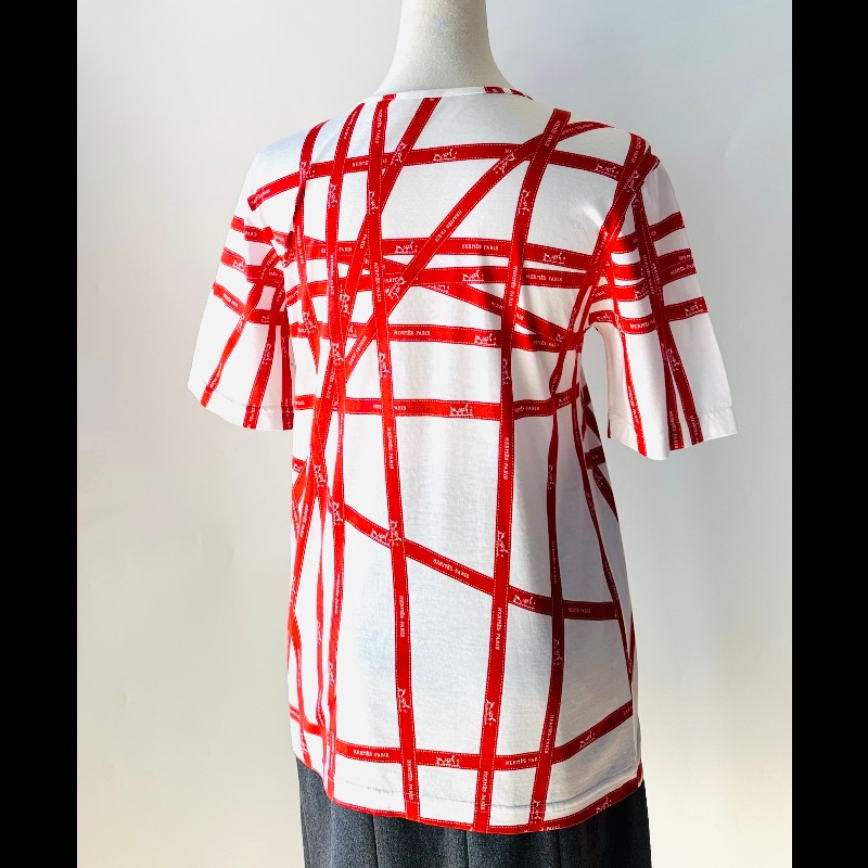 Herme's  緞帶短袖T桖-4