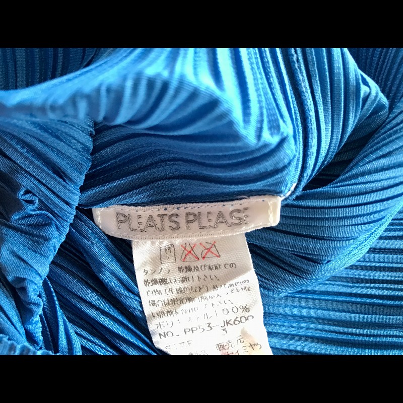 Pleats Pleasa 系列藍色皺摺背心-9