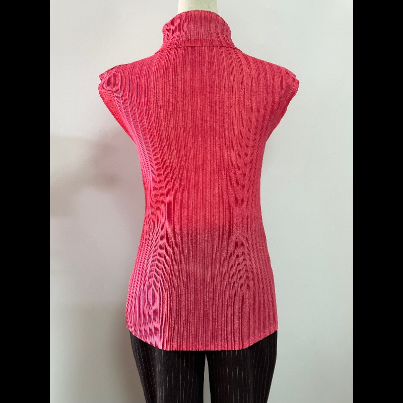 Pleats Pleasa 雪花系列翻領排褶上衣-0