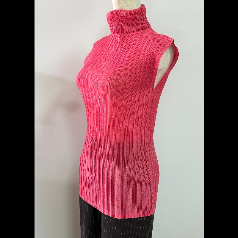 Pleats Pleasa 雪花系列翻領排褶上衣-1