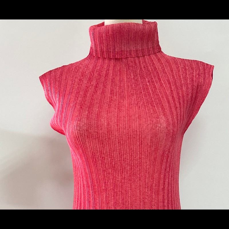 Pleats Pleasa 雪花系列翻領排褶上衣-3