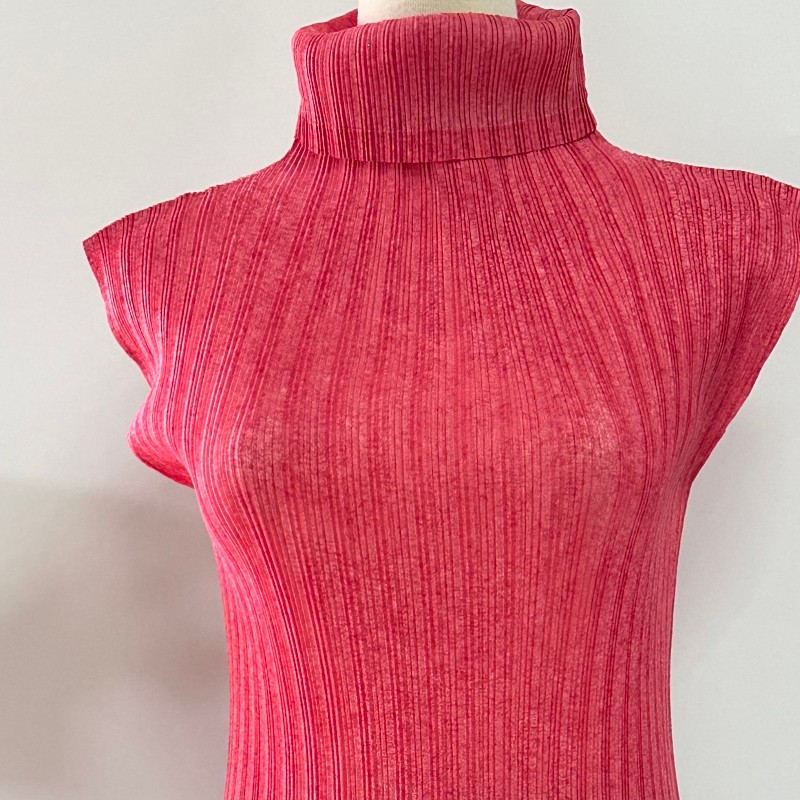 Pleats Pleasa 雪花系列翻領排褶上衣-5