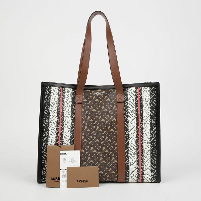 BURBERRY Monogram 條紋肩背包 8019383-0