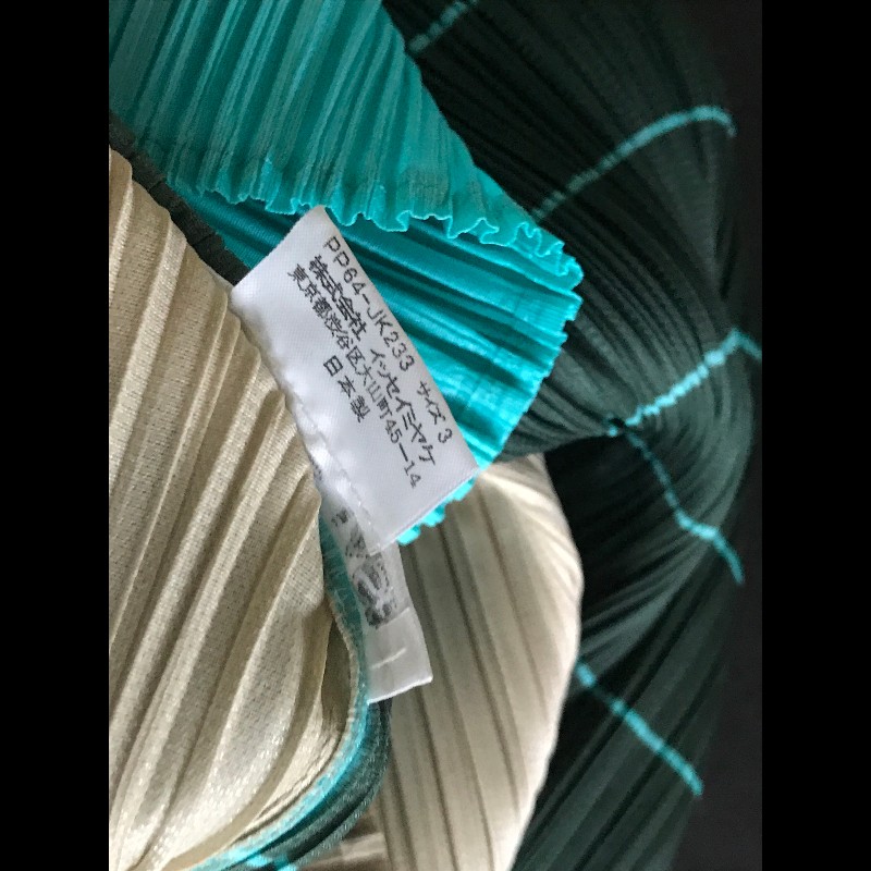 Pleats Please 條紋雙面褶皺上衣-13