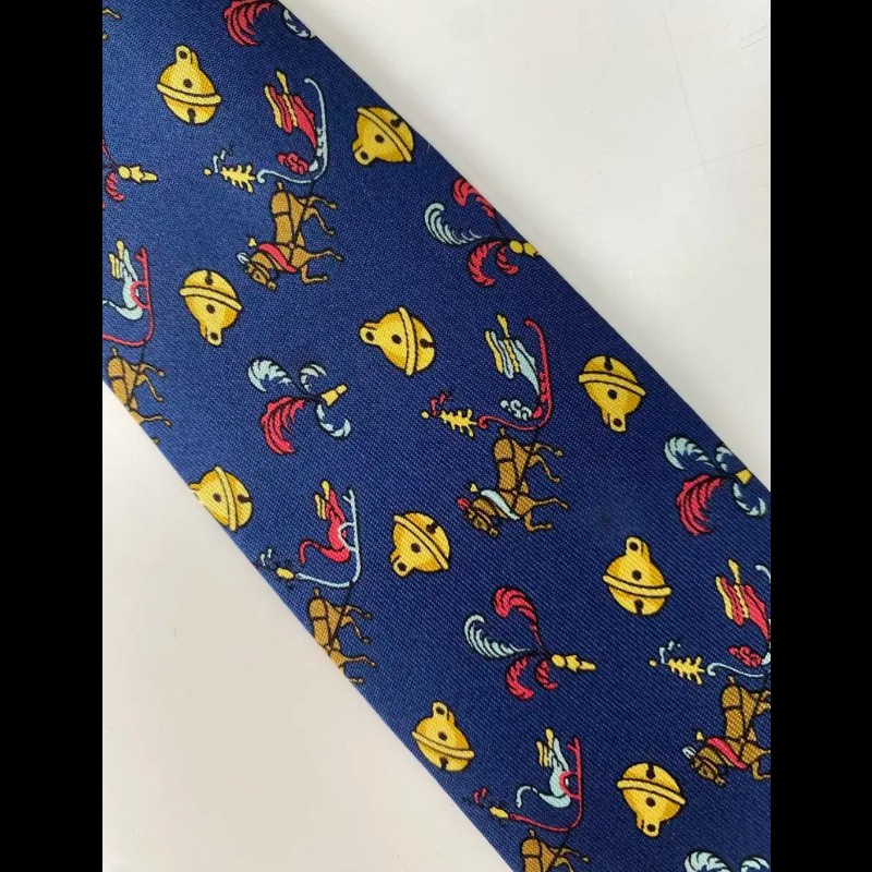 Hermes Ties 深藍鈴鐺領帶-3