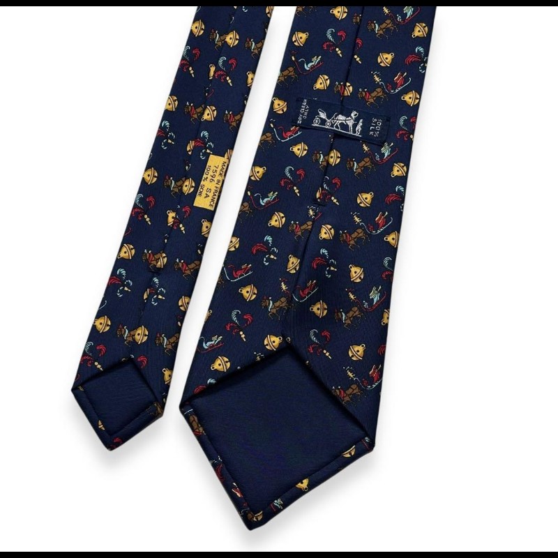 Hermes Ties 深藍鈴鐺領帶-4