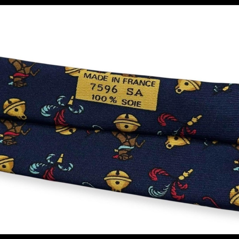 Hermes Ties 深藍鈴鐺領帶-14