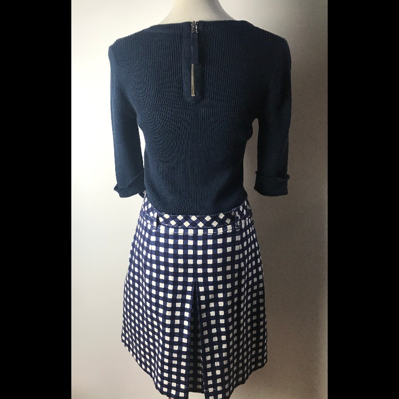 Burberry圓領七分袖針織連身裙-3