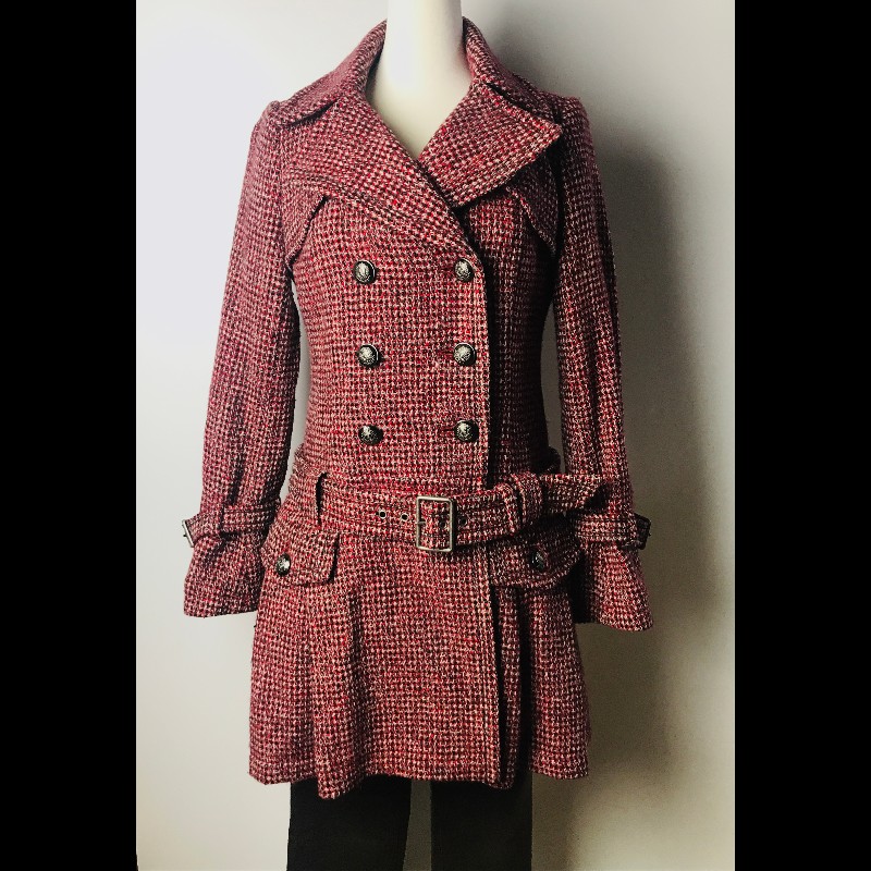 Burberry毛呢雙排釦外套-5