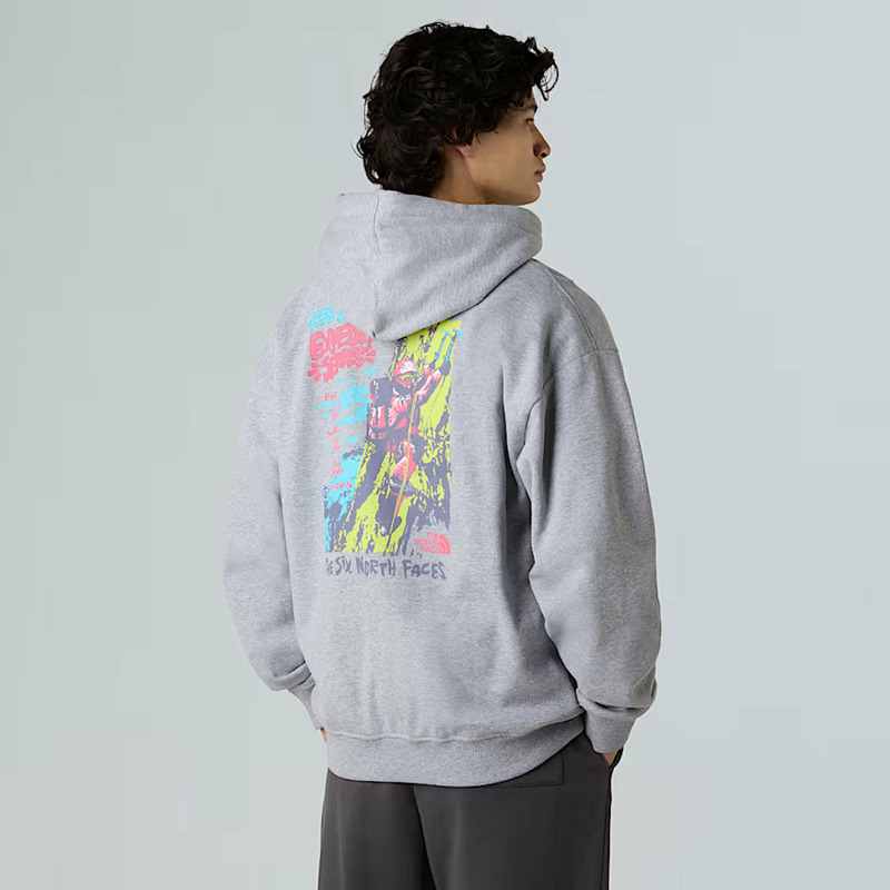 The North Face - Felpa Expedition Celebration TNF Light Grey Heather - NF0A8E3F - TNF/LIGHT/GREY/HEATHER | size: L-0