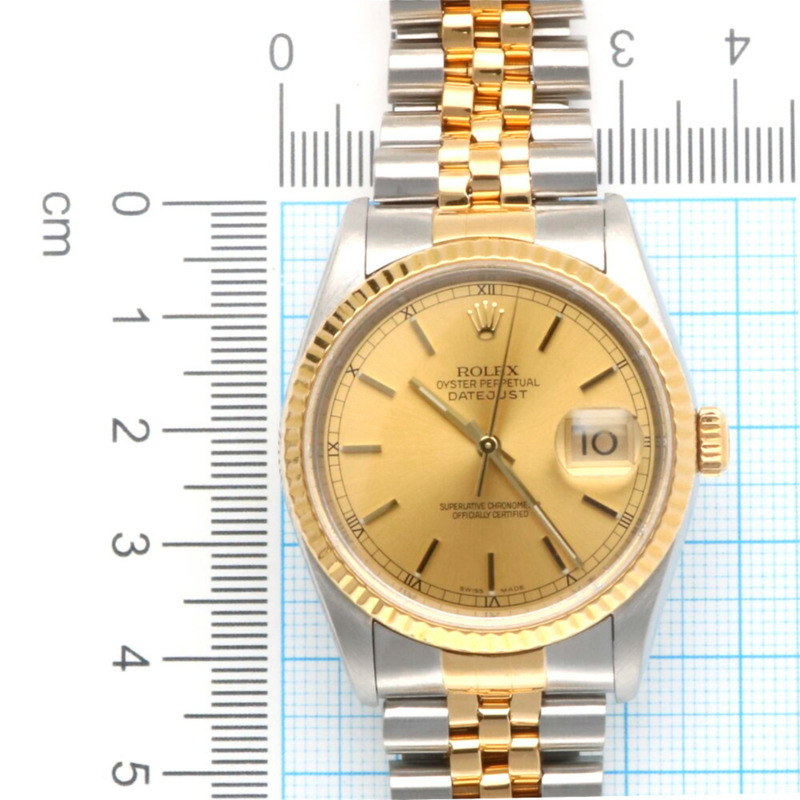 勞力士蠔式恆動日誌型腕錶，不鏽鋼材質，型號16233，自動上鍊，已翻新，X字頭序號，男士腕錶，勞力士-10