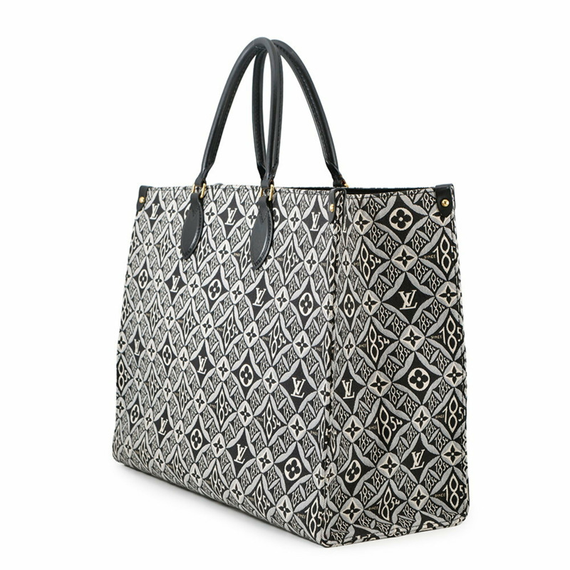 路易威登 Monogram Jacquard SINCE1854 On the Go GM M57207 黑色手提包-1