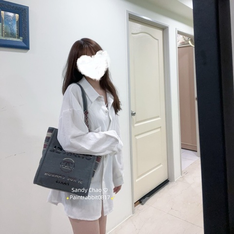 ෆ Chanel撞色沙灘包小號托特♡