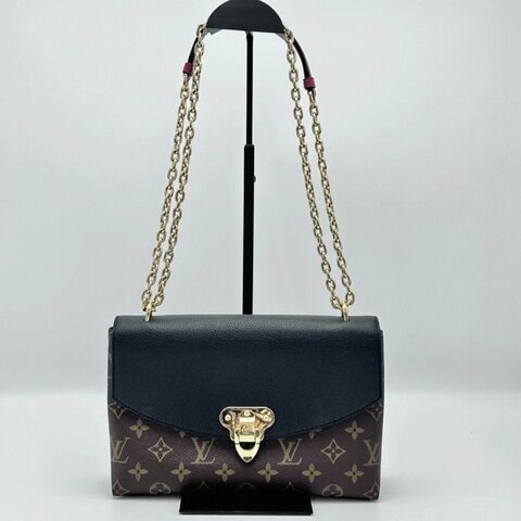 ️LV 老花Saintplacide黑金信封鍊條包26*17*7 98新配件塵袋