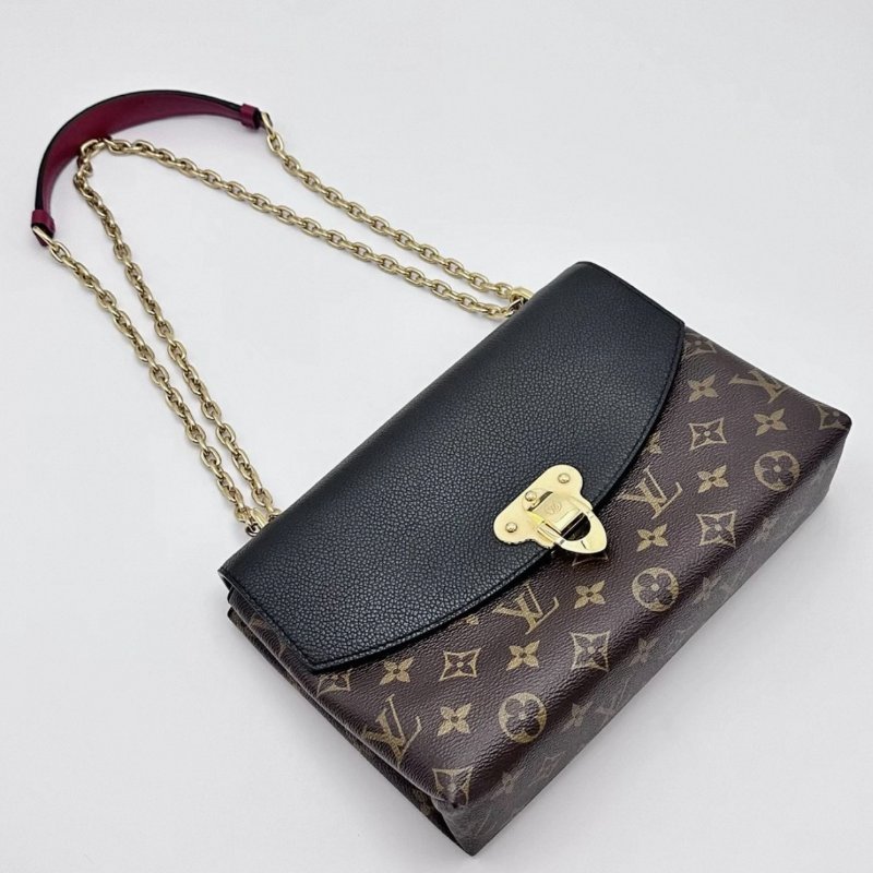 ️LV 老花Saintplacide黑金信封鍊條包26*17*7 98新配件塵袋-2