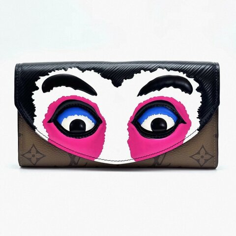 LV 山本寬齋臉譜系列長款錢包19*10*2.5 98新配件塵袋