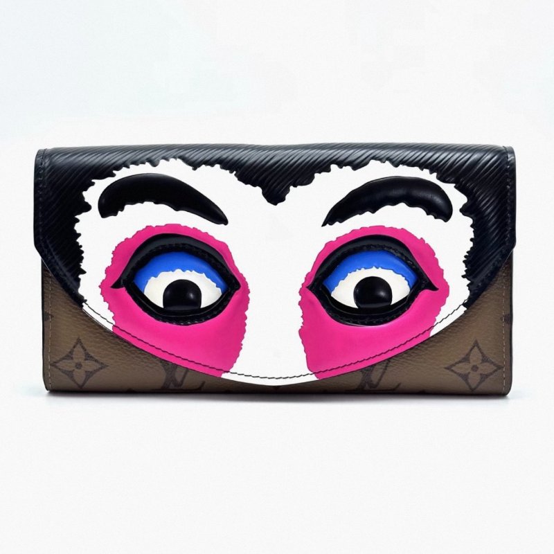 LV 山本寬齋臉譜系列長款錢包19*10*2.5 98新配件塵袋-0