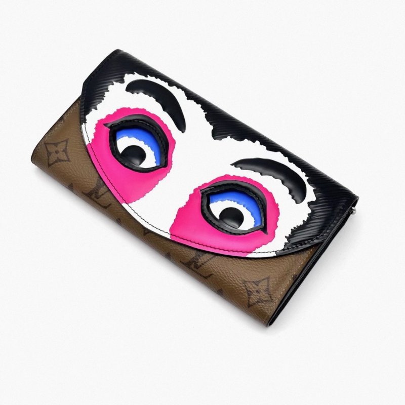 LV 山本寬齋臉譜系列長款錢包19*10*2.5 98新配件塵袋-1