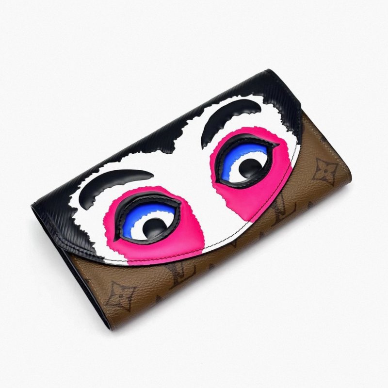 LV 山本寬齋臉譜系列長款錢包19*10*2.5 98新配件塵袋-2