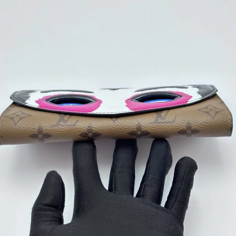 LV 山本寬齋臉譜系列長款錢包19*10*2.5 98新配件塵袋-5