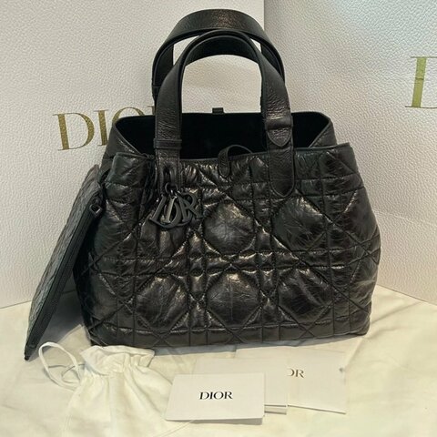 DIOR so black油蠟皮Toujours手提子母手提包 29*22*17 99新配件塵袋