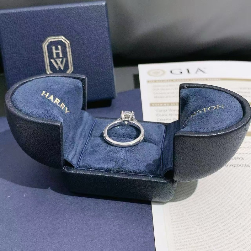 Harry Winston海瑞溫斯頓 Brilliant Love款1克拉鑽戒49號,主鑽1.31ct,F色,vs1,2019年購入-4