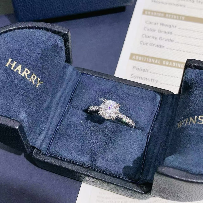 Harry Winston海瑞溫斯頓 Brilliant Love款1克拉鑽戒49號,主鑽1.31ct,F色,vs1,2019年購入-6