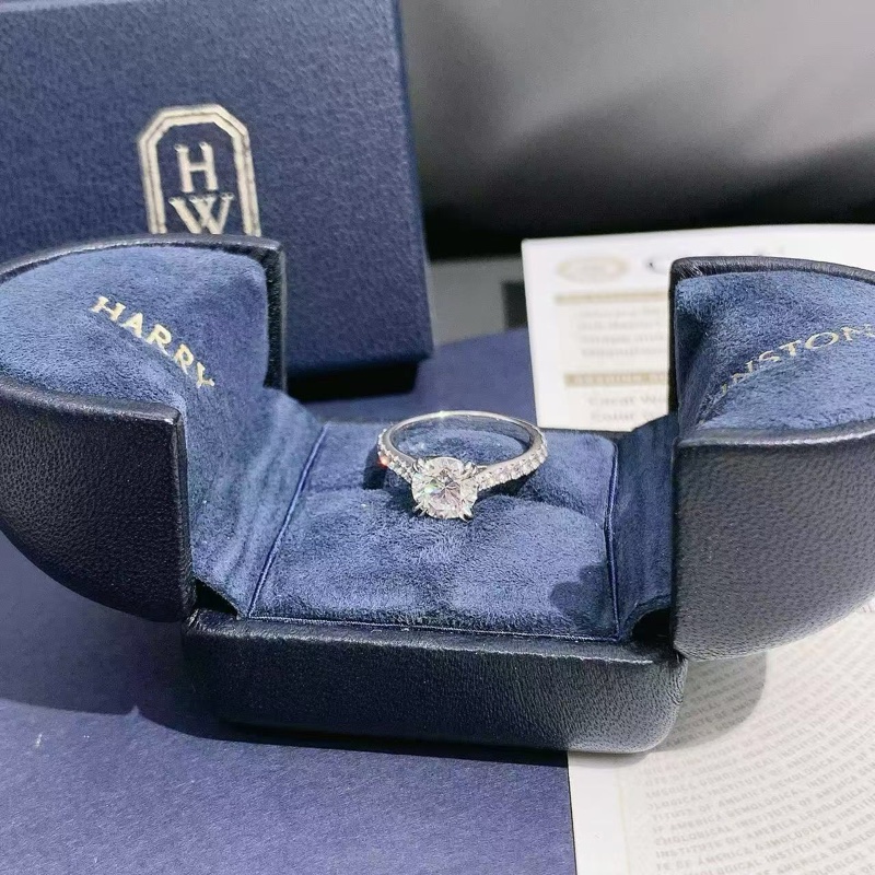 Harry Winston海瑞溫斯頓 Brilliant Love款1克拉鑽戒49號,主鑽1.31ct,F色,vs1,2019年購入-7