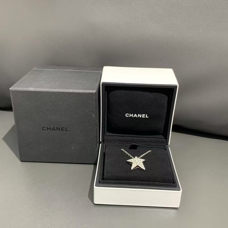 Chanel香奈兒白金Comete Geode星星項鍊大號，2025年 購入-3