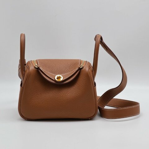HERMES Mini lindy - 金棕金 B