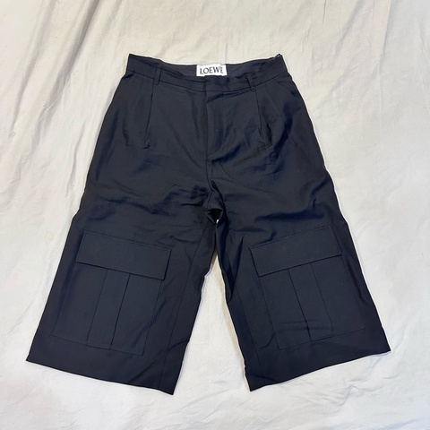 LOEWE羊毛7分寬褲