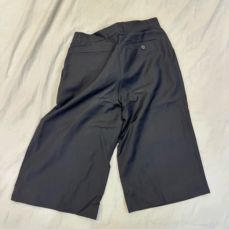 LOEWE羊毛7分寬褲-3