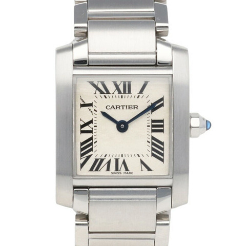 卡地亞 Tank Française SM 女士腕錶，不鏽鋼 2384 石英機芯